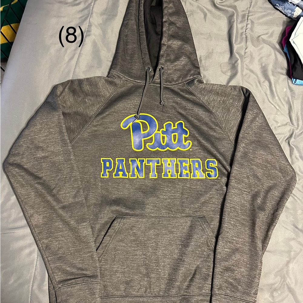 Gray Pitt Panthers Hoodie